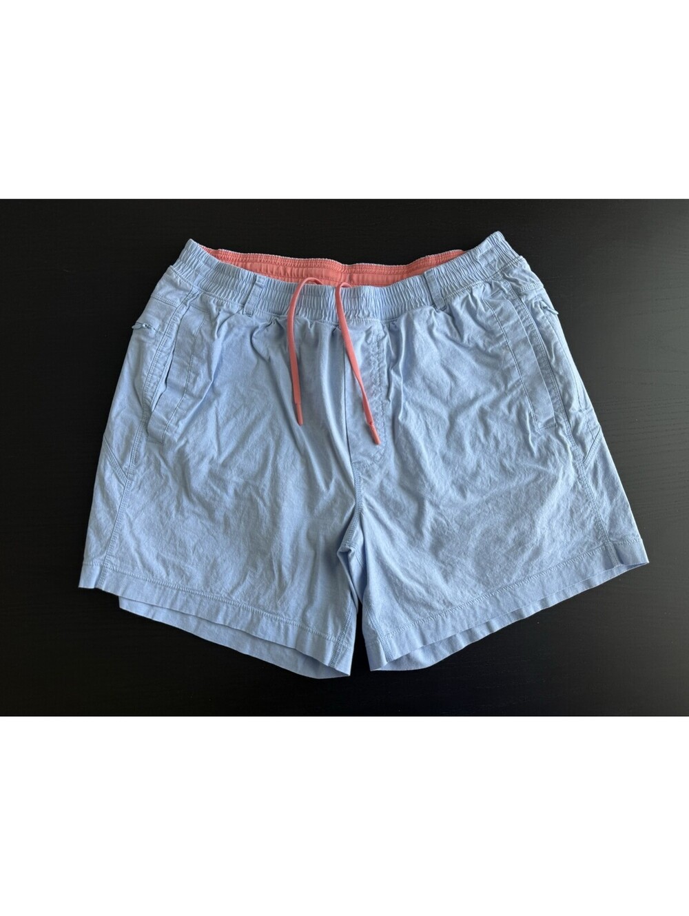 Birddogs Boomstick Athletic 5.5” Shorts XL Light Blue Coral Pink Liner Stretch